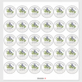 2" Blueberry Jam Mason Jar Lid Label Waterproof (Blatt)