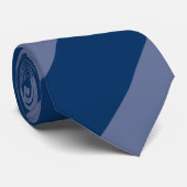 2 Blues Diagonal gestreifte Krawatte (Gerollt)