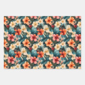 #2 Blumenmuster Geschenkpapier Set (Vorderseite 3)