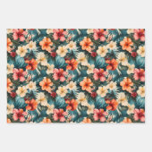 #2 Blumenmuster Geschenkpapier Set (Vorderseite 2)