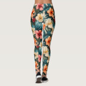 #2 Blumenmuster Leggings (Rückseite)
