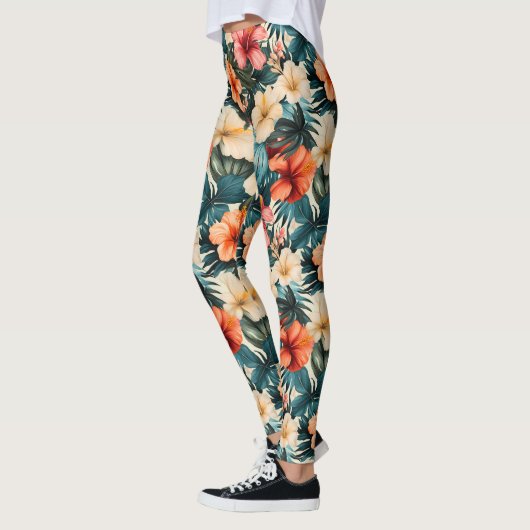 #2 Blumenmuster Leggings (Links)