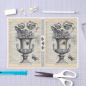 2 Blumenstäube auf einem Blatt Decoupage Tissue Pa Seidenpapier (Handwerk)