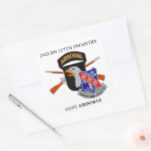 2. BN 327. INFANTRIE 101. IM FLUGZEUG STICKER (Umschlag)