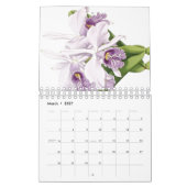 2 botanische Blumen-Blumenkunst-Kalender des Kalender (Mär 2027)