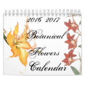 2 botanische Blumen-Blumenkunst-Kalender des Kalender (Titelbild)