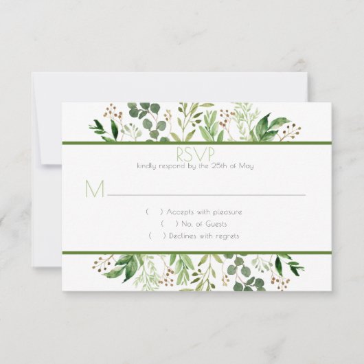 #2 Botanischer Traum - UAWG RSVP Karte (Vorderseite)