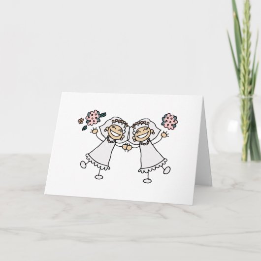 2 Bräute Karte (Vorderseite)
