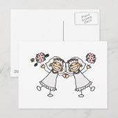 2 Briden Ankündigungspostkarte (Vorne/Hinten)