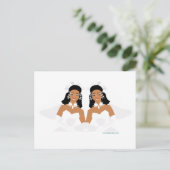 2 Brides Ethnic Postkarte (Stehend Vorderseite)