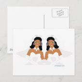 2 Brides Ethnic Postkarte (Vorne/Hinten)