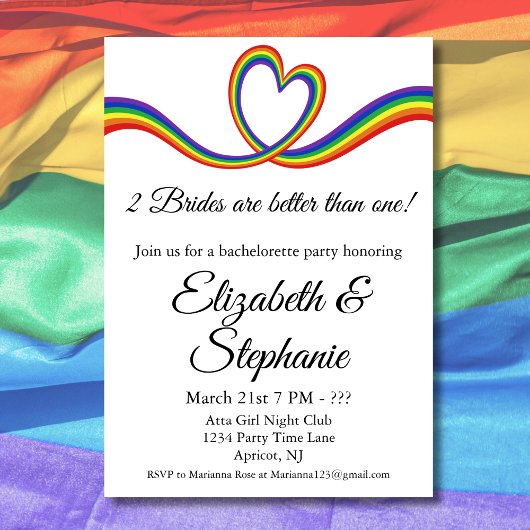 2 Brücken sind besser als eine lesbische Bachelore Einladung