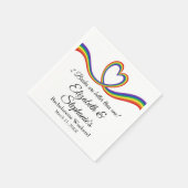 2 Brücken sind besser als eine lesbische Bachelore Serviette (Ecke)