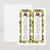 2 Buch Marks Forest Friends Owl Einladungspostkarte (Vorne/Hinten)