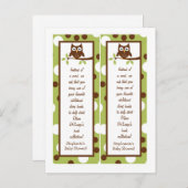 2 Buch Marks Woodland Friends Owl Einladungspostkarte (Vorne/Hinten)