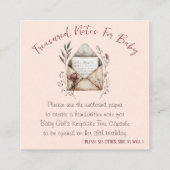 2 Bücher für Baby- und Time-Kapseldusche Begleitkarte (Rückseite)