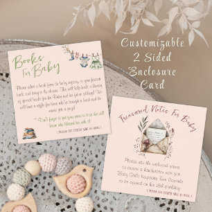 2 Bücher für Baby- und Time-Kapseldusche Begleitkarte