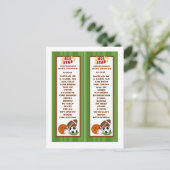 2 Buchmarken Alle Star Green Einladungspostkarte (Stehend Vorderseite)