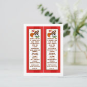 2 Buchmarken Alle Star Red Einladungspostkarte (Stehend Vorderseite)