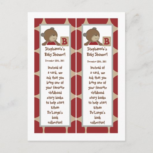 2 Buchmarken Cocalos Buttons Einladungspostkarte (Vorderseite)