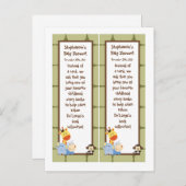 2 Buchmarken Jungle Play Einladungspostkarte (Vorne/Hinten)