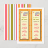 2 Buchmarken Tropischer Punch Jungle Elefant Einladungspostkarte (Vorne/Hinten)