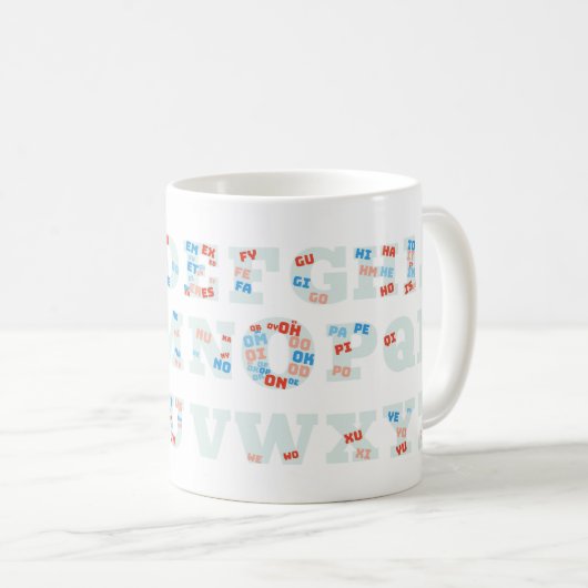 2 Buchstaben Wörter Tasse (VorderseiteRechts)