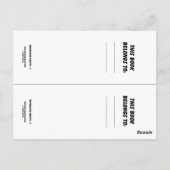 2-Buchzeichen für Wasserfarben Postkarte (Rückseite)