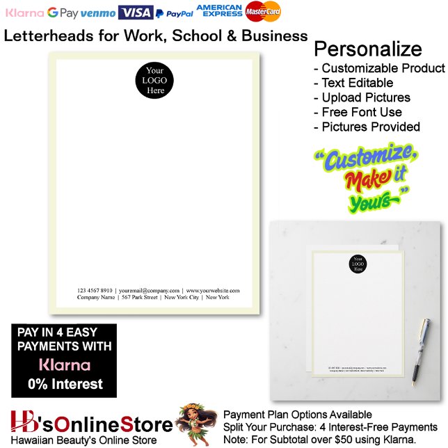 2 Business Beige Logo Letterhead Business Brand  Briefbogen (2 Business Beige Logo Letterhead Business Brand Name.)
