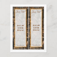 2 Camouflage Chic Wedding Lesezeichen von Jägern