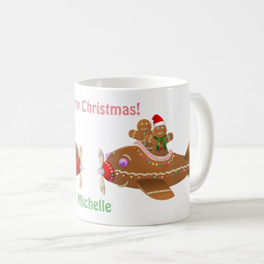 2 Cartoon mit farbenfrohen Lebkuchen Kaffeetasse (VorderseiteRechts)