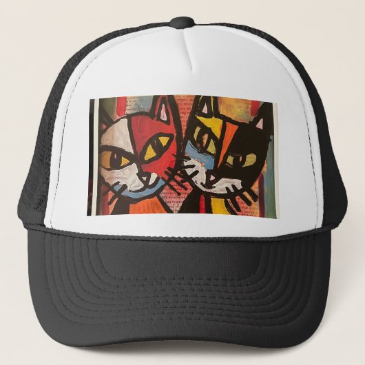 2 Cats Trucker-Mütze Truckerkappe (Vorderseite)