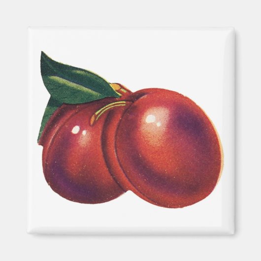 2 Cherries Magnet (benutzerdefinierbar) (Vorne)