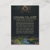 2 Chronicles 7:14-16 and Isaiah 48:9-13 KJV Card Visitenkarte (Vorderseite)