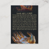 2. Chronik 7:14-16 und Jesaja 48:9-13 KJV Karte (Rückseite)