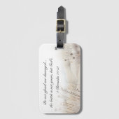 2 Chroniken 20:15 Die Schlacht ist Gottes Bibelver Gepäckanhänger (Vorderseite Vertikal)