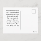 2 Chroniken 20:15 Die Schlacht ist Gottes Bibelver Postkarte (Rückseite)