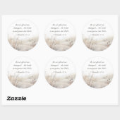 2 Chroniken 20:15 Die Schlacht ist Gottes Bibelver Runder Aufkleber (Blatt)