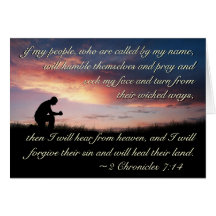 2 Chroniken 7:14 Bibel, wenn meine Leute eine Kart