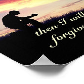 2 Chroniken 7:14 Bibelverse, wenn mein Volk betet Poster (Ecke)