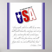 2 Chroniken 7:14 Poster (Vorne)