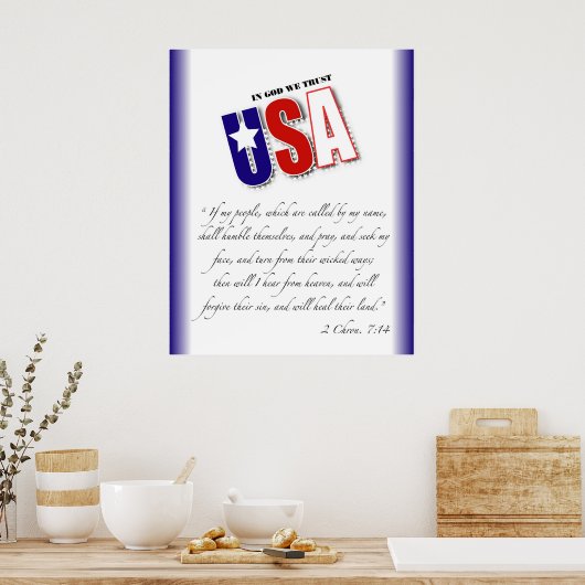 2 Chroniken 7:14 Poster (Küche)