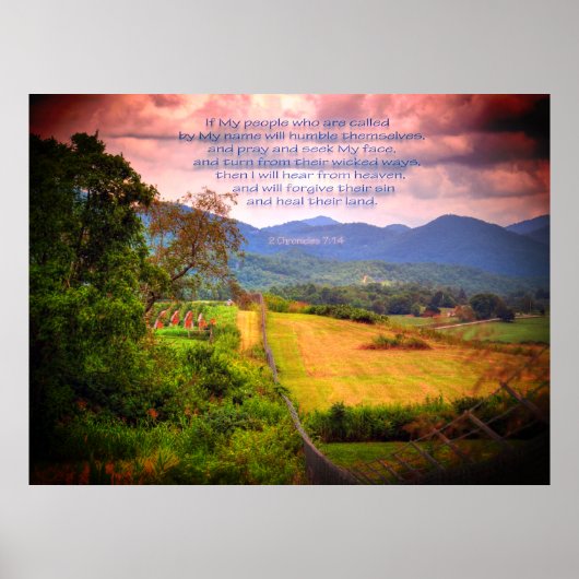 2 Chroniken 7:14 Poster (Vorne)