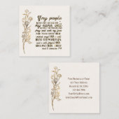 2 Chroniken 7:14, wenn mein Volk betet Quadratische Visitenkarte (Vorne/Hinten)