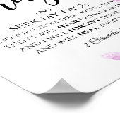 2 Chroniken 7:14 Wenn mein Volk Christlich betet Poster (Ecke)