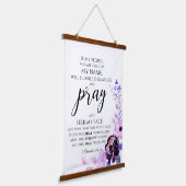 2 Chroniken 7:14 Wenn mein Volk Christlich betet Wandteppich Mit Holzrahmen (Gewinkelt)