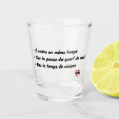 2 Codes gleichzeitig Schnapsglas (Vorderseite)