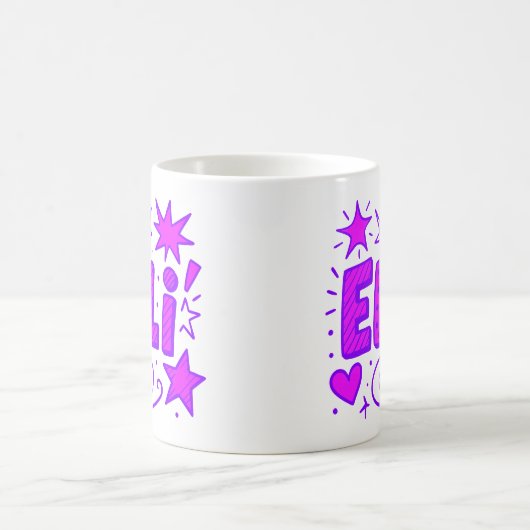 2 Color Ellie 2 - Doodles Kaffeetasse (Mittel)