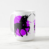 2 Color Unicorn 4 Kaffeetasse (Vorderseite Links)