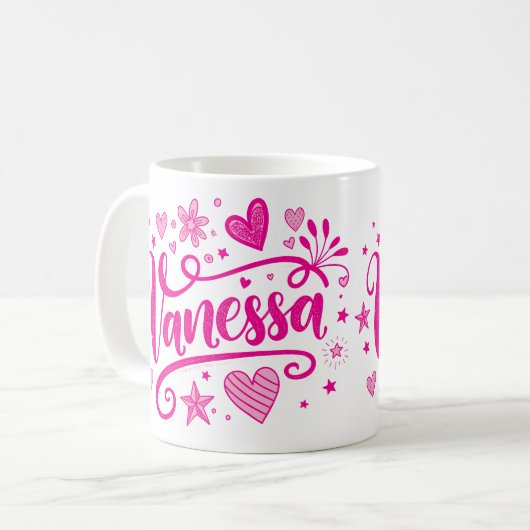 2 Color Vanessa 1 Kaffeetasse (Vorderseite Links)